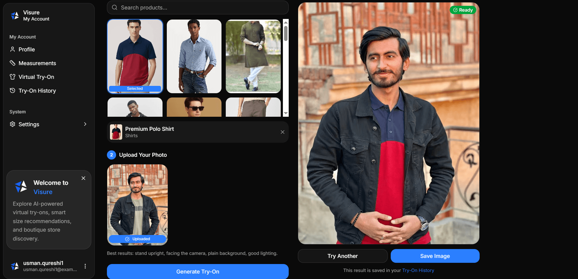 Analytics dashboard - Dark Mode